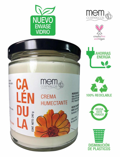 Imagen 3 de 5 de Crema Corporal Con Aceite De Caléndula, 2pzs