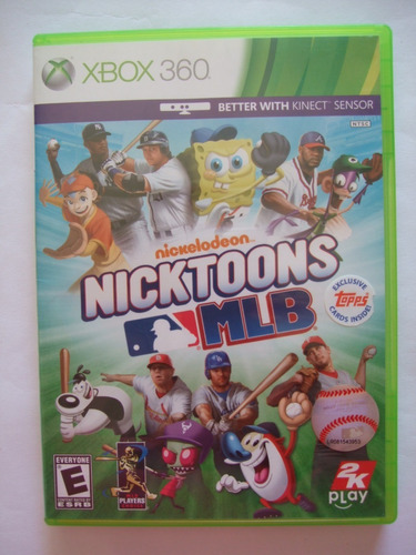 Nicktoons Mlb Baseball Xbox 360