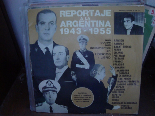 Vinilo Reportaje A La Argentina 1945 1953 Peron Rawson F2