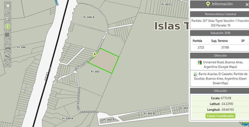 Imagen 2 de 2 de Venta De Lote Sobre Arroyo La Glorieta - Zona Delta Tigre