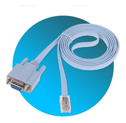 Paquete De 10 Cables Rj45 A Db9 Rs232 Ethernet Cisco Mayoreo