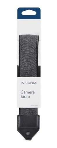 Insignia Correa Para Cámara Denim Negra Con Gris