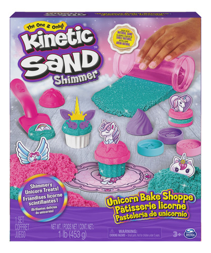 Kinetic Sand, Set De Juego Tienda De Pasteles De Unicornio, 