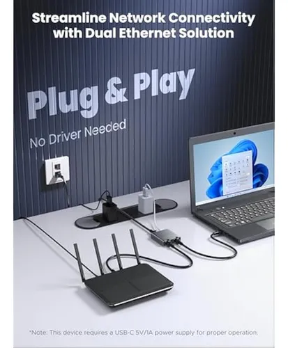 Warrky Divisor Ethernet 1 A 2, Divisor Lan De Alta