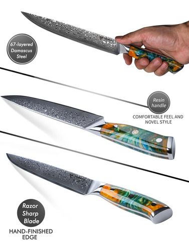 Sanmuzuo Cuchillo De Trinchar Cuchillo De Corte De 9
