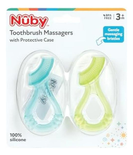 Nuby Masajeador De Encías En Silicona, Set De 3