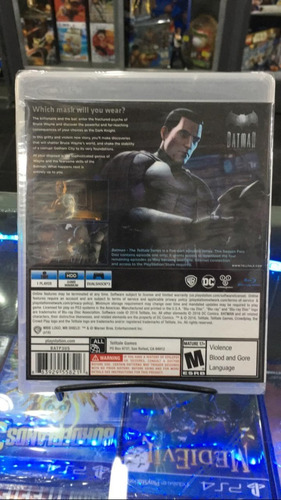 Imagen 2 de 3 de Batman The Telltale Series Ps3 Fisico Sellado Original