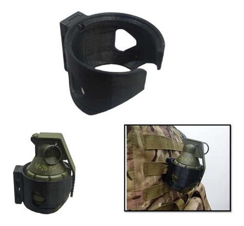 Suporte Porta Granada Airsoft Lança Bbs M2a26 Saque Rápido 