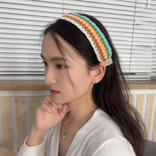 Diadema Tejida Con Velcro Para El Acabado Del Cabello, Diade