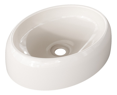 Cuba De Apoio Oval Para Banheiro Lavabo C01 Capri O39 Bege