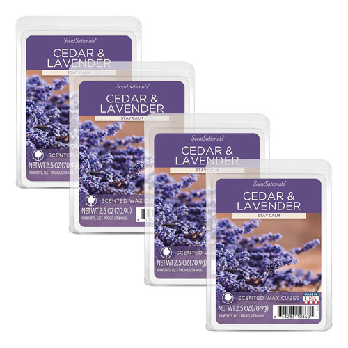 Scentsationals Wax Melts, Cubos De Cera Con Aroma Fuerte - C