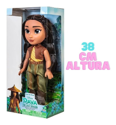 Muñeca Raya Último Dragón 38cm Gigante Original Disney Store
