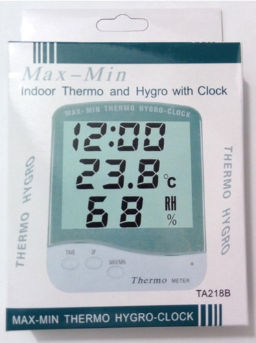 Termohigrómetro Digital Reloj Con Certificado De Calibración