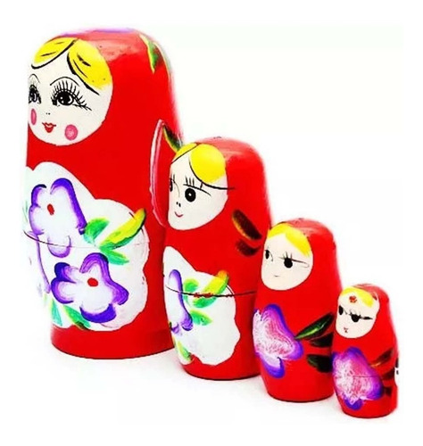 Mamushka Matryoshka Rusa De Madera X 4 Palermo Znorte