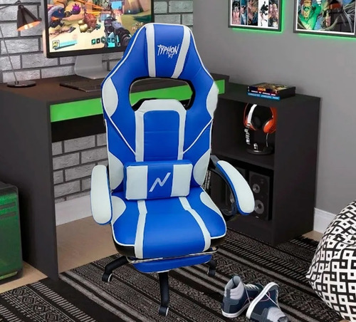 Imagen 5 de 7 de Silla Gamer Sillon Pc Butaca Escritorio Oficina C/ Apoyapies