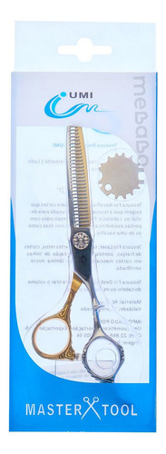 Tesoura Desbaste Dentada Umi Fi-630d Prata 6.0 Polegadas