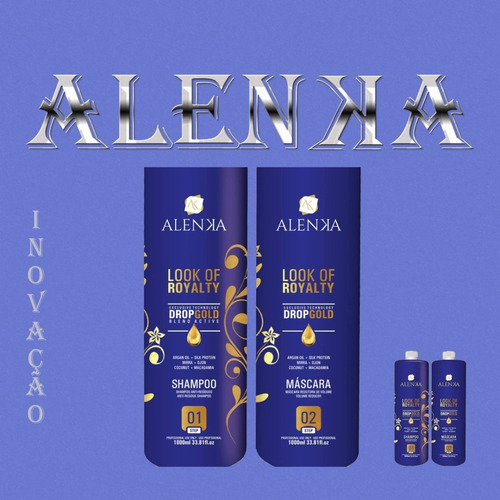 Imagem 2 de 6 de Progressiva Alenka Look Sem Formol + Btxx Blindagem Royal
