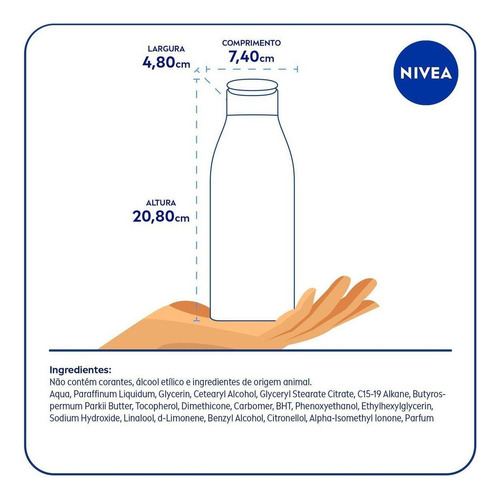 Loção Deo-hidratante Soft Milk 5 Em 1 Frasco 400ml Nivea