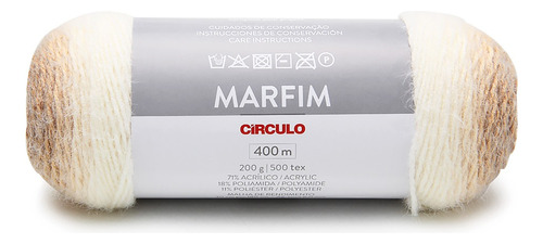 Fio Marfim Circulo 200g Tex 500 400mts Crochê E Tricô Cor 9009- Puma