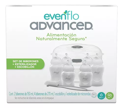 Cómo esterilizar los biberones?  Esterilizador Advanced Evenflo