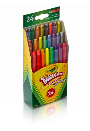 Crayones Crayola Twistables Mini Giro T Oficial X24 Surtidos