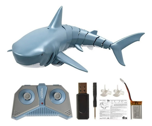 Mini Rc Shark Con Mando A Distancia Subacuático
