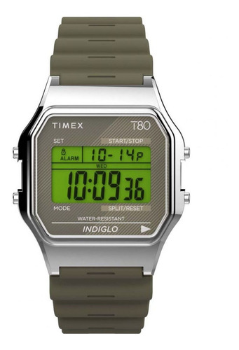 Reloj Para Unisex Timex T80 Tw2v41100 Verde