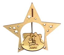 Comprar Nacimiento Pesebre Navideño  Mdf 3mm Mini De Escritorio
