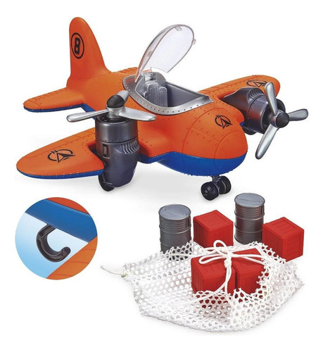 Avião Explorer Time Ref: 463 Usual Brinquedos Laranja