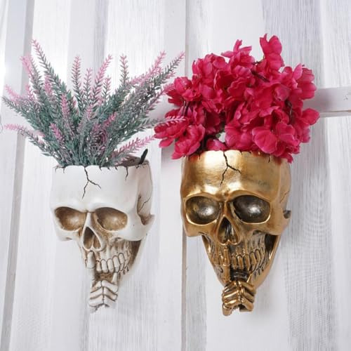 Macetero De Pared De Calavera, Maceta Colgante De Calavera