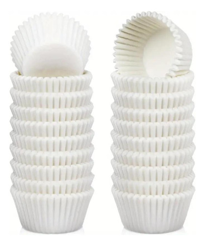 Mini Capacillos Blanco #2 Para Postres - 1,000 Pz