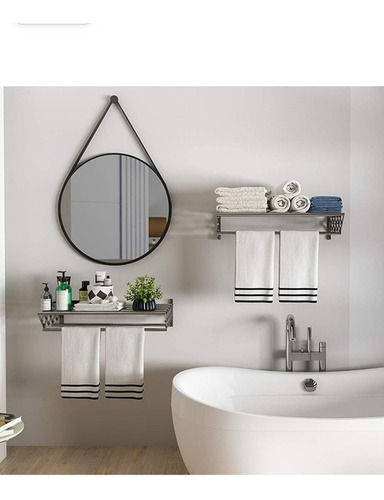 Imagen 3 de 6 de Tender 100% Acero Inoxidable De Pared 60cm Ancho Con Ganchos