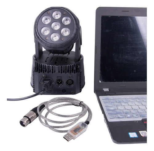 Adaptador Controlador De Luces Para Escenario Pc Dmx Dmx512