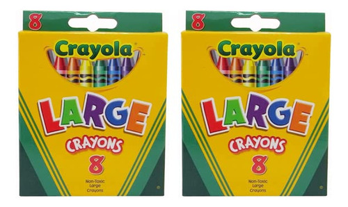 Crayola 2 Paquetes De Crayones Largos. Cada Paquete Contiene