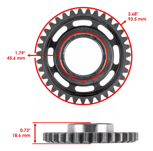 Embrague Engranaje Reductor Transmisión Hondacrf450x 05-20