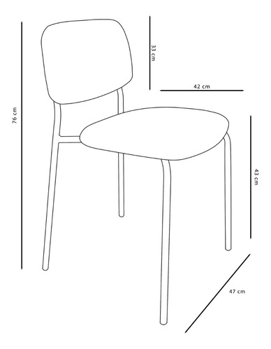 Silla De Comedor Martina ( Set X2 Unidades )