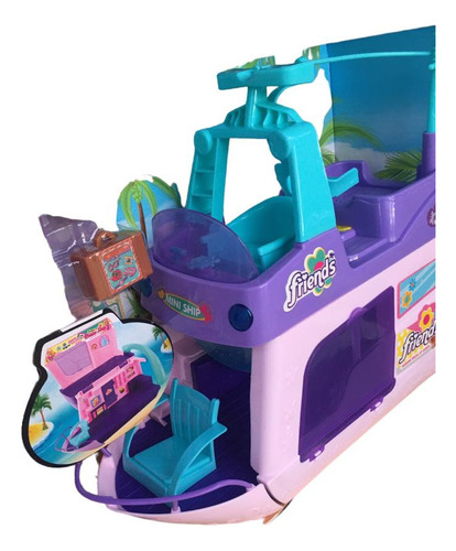 Barco De Muñecas El Mas Grande Con Muebles Deluxe + Envio