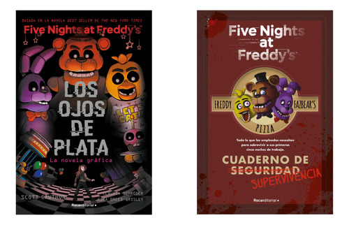 Five Nights At Freddys Novela Grafica + Cuaderno - 2 Libros