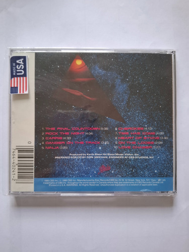 Europe The Final Countdown Cd Made In Usa Estándar