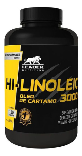 Hi-linoleic 3000 Óleo De Cartamo 120 Cáps Leader Nutrition