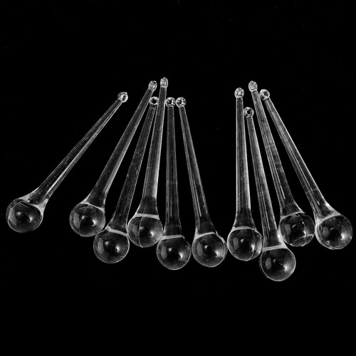 10 Piezas De Cristal Colgante De Gota De Lluvia Piezas De
