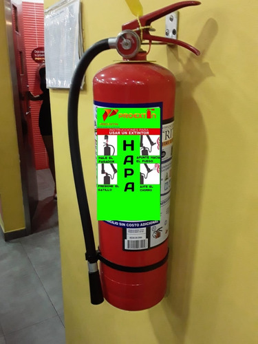 Imagen 2 de 10 de Extintor Venta Y Recarga Pqs De 10 Libras Para Todo Local