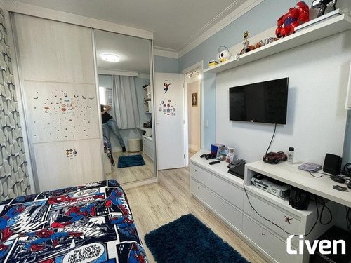 Imagem 13 de 20 de Maravilhoso Apartamento De 99m² Com 3 Dormitórios, Suíte E Varanda Gourmet Na Vila Industrial - 9047
