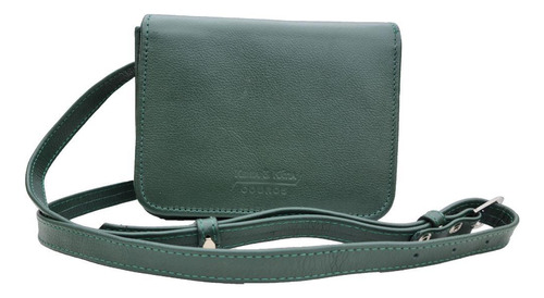 Bolsa Feminina Tiracolo De Couro Verde 029