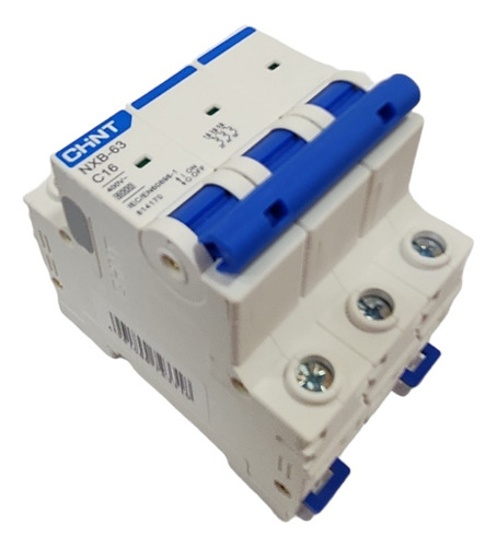 Interruptor Automático Trifásico 3x16a, 6ka Curva C, Chint