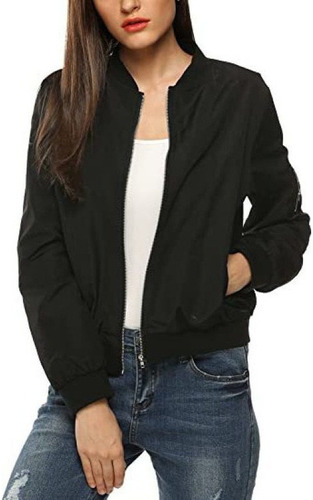 Chaqueta Bomber Femenina Clásica Acolchoada