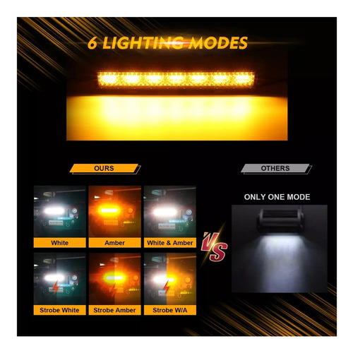 Barra Led Dual 100 Con 5 Funciones Pulgadas 300w