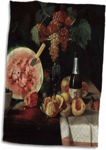 3d Rose Still Life With A Watermelon De William Merritt...