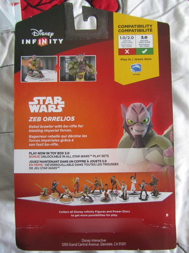 Disney Infinity Ps3 Ps4 Xbox 360 Wii Zeb Orrelios Star Wars