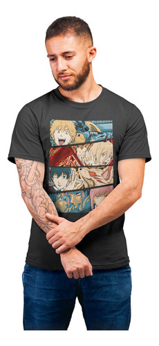 Polera Chainsaw Man Devil Hunter Anime H